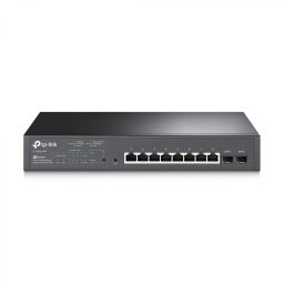SWITCH TP-LINK POE 10 porturi Gigabit (8 PoE+), IEEE 802.3at/af, carcasa metalica TL-SG2210MP (timbru verde 2 lei)