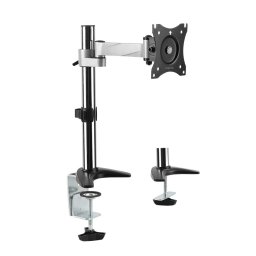 SUPORT de birou LOGILINK, pt 1 TV/monitor plat, diag. max 27 inch, rotatie, inclinare, pivotare, orizontala, verticala, totala, max 8 Kg, BP0075
