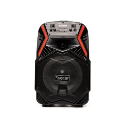 BOXA SPACER portabila bluetooth COUGAR, tip troler, RMS: 35W, 8 woofer, acumulator 3.7V,1800 mAh, input : AUX audio, radio FM, guitar, USB/microSD, remote control, wireless microphone, black, SPB-H8-BT 43501597 (timbru verde 4.00 lei)