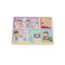 Puzzle cu sunete – sunete din casa, viga