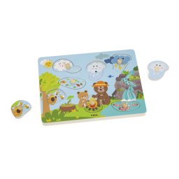 Puzzle cu sunete – sunetele naturii, viga