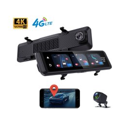 Oglinda Retrovizoare cu Camera Auto iSEN V7, Ecran Tactil 11.26 , 4K 25fps Fata 1K Spate, Acces de la distanta 4G, GPS+Beidou, G-senzor, ADAS, BSD, Time-lapse, Monitorizare Parcare