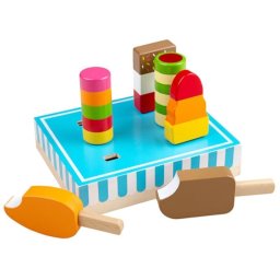 Bigjigs Toys Wooden Ice Lollies set de jucării din lemn 3 y+ 7 buc