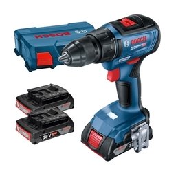Bosch - GSR 18V-50 - Masina de gaurit si insurubat cu 3 acumulatori, Li-Ion, 18 V, 2 Ah, 50 Nm, valiza plastic