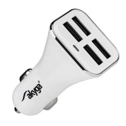 Akyga Car charger AK-CH-09 6800mA 4xUSB white