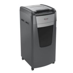 Distrugator documente OPTIMUM 750X, P4, cross-cut (confeti), 750 coli, cos 140l negru