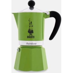 Espressoare pentru aragaz Rainbow, capacitate 150 ml, pentru 3 cesti, Verde