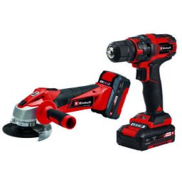 Einhell Trusă de scule electrice Masina de gaurit + Polizor TC-TK 18 Li Kit