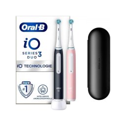 Periuță de dinți electrică Oral-B iO Series 3N Duo negru mat/roz fard incl. 2nd handpiece