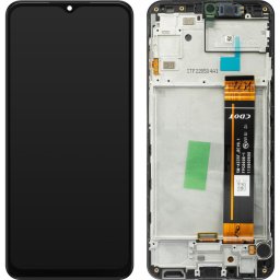 Piese si componente Display cu Touchscreen Samsung Galaxy A23 A235, cu Rama, Negru, Service Pack GH82-28563A