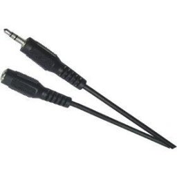 Cabluri audio Cablu prelungitor audio 1x Jack 3.5mm mamă/1x Jack 3.5mm mascul 2.5m SAV 106-025 negru