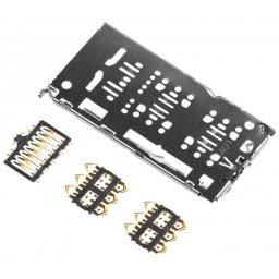 Piese si componente Modul Cititor SIM - Card Samsung Galaxy A22 A225 / M12 M127 / A51 A515 / A71 A715 / A20s A207