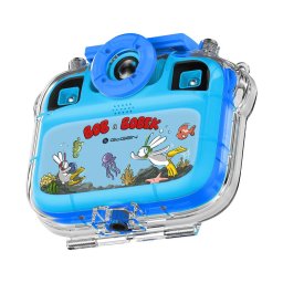 Aparat foto digital Aparat foto-video pentru copii GoGEN BOB si BOBEK AQUA FOTO, 12 Mpx , camera selfie, carcasa impermeabila, IP68, albastru