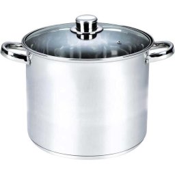 Oala cu capac Michelino XXL, 17 litri, 32 cm, otel inoxidabil, argintiu