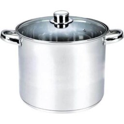 Oala cu capac Michelino XXL, 21 litri, 34 cm, otel inoxidabil, argintiu