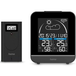 Statie Meteo La Gomera, cu Senzor Exterior, radio, alarma, Negru