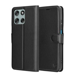 Husa Husa pentru Motorola Moto G56 - Techsuit Leather Folio - Black