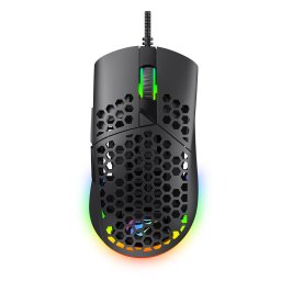 Mouse Gaming 1200/1600/2400/4800/6400/7200 DPI MS1036 Negru