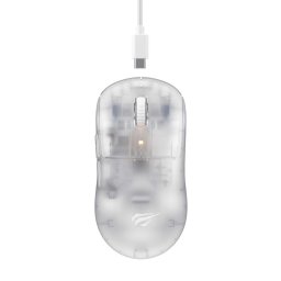 Mouse Fara Fir 2.4GHz 300mAh 12000 DPI MS970WB Pro Transparent White