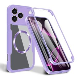 Husa Husa pentru iPhone 17 Pro + Folie - Techsuit ColorVerse 360 MagSafe Series - Purple