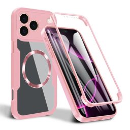 Husa Husa pentru iPhone 17 Pro Max + Folie - Techsuit ColorVerse 360 MagSafe Series - Pink
