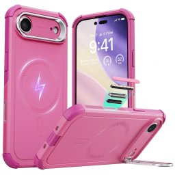 Husa Husa pentru iPhone 17 Air - ESR Cyber Armor Kickstand - Pink