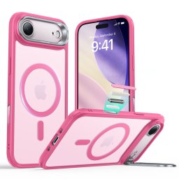 Husa Husa pentru iPhone 17 Air - ESR Classic Hybrid HaloLock Kickstand - Frosted Pink
