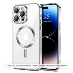 Husa Techsuit Luxury Crystal MagSafe - Husă telefon - compatibil cu Apple iPhone 17 Air - MagSafe - culoare Argintiu