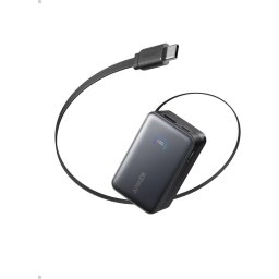 Baterie externa Nano 10.000 mAh, 45W, cu cablu USB-C InstaCord retractabil, Negru