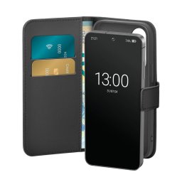 Husa Puro Booklet Case with Flip and Wallet for Samsung Galaxy S25+ - Black