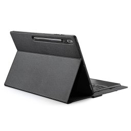Husa cu tastatura compatibila cu Samsung Galaxy Tab S9 Ultra 14.6 inch, Negru