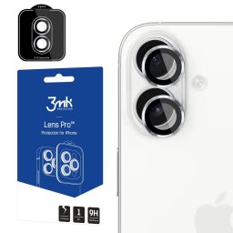 Folie de protecție cameră Iphone 16 Pro / 17 / 17 Pro 3mk Lens Protection Pro, Culoare: Silver Apple STICLĂ