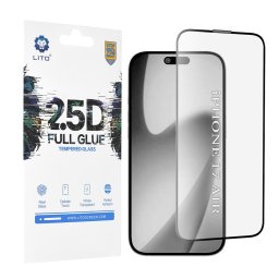 Folie pentru iPhone 17 Air - Lito 2.5D FullGlue Glass - Black