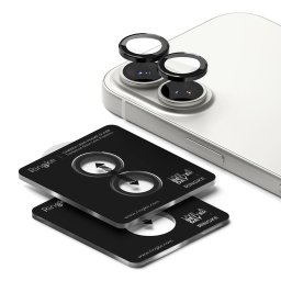 Folie Camera pentru iPhone 17 - Ringke Camera Lens Frame Glass - Black
