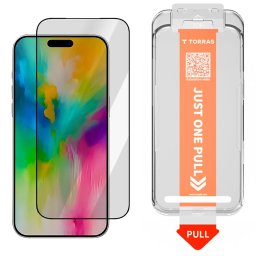 Torras GlassGo Install Master - Folie protecție ecran din Sticlă securizată - compatibil cu Apple iPhone 17 Pro - culoare Transparent