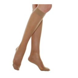 Ciorapi elastici compresie medie, Relaxsan, pana la genunchi, Bej (Marime: 1)