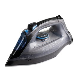Fier de calcat IR-2600CB, 2600 W, Talpa Ceramica, 320 ml, Negru/Albastru