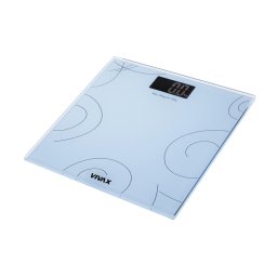 Cantar Cântar corporal digital 180 kg, Precizie 100g, Display LCD alb, Sticlă securizată, Ultra slim 30x30 cm, Pornire/Oprire automată, Albastru