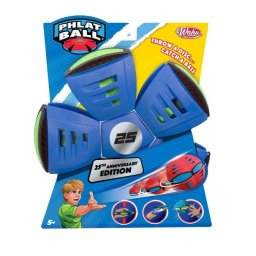 Minge transformabila Phlat Ball, flexibila, multicolor, 21.5cm, Albastra