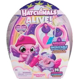 Set figurine Hatchimals Alive Curcubeu, Spin Master, Bestie Pool Party