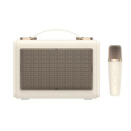 Boxa portabila Karaoke SK823BT, cu microfon, Bluetooth 5.3, Bej