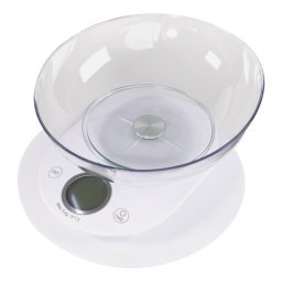 Cantar de bucatarie Cantar de bucatarie Vivax KS-505BW, Ecran digital, 5 Kg, Bol Sticla, Alb