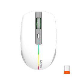 Mouse BTM002, 2.4G & BT Dual Mode Alb - Gri