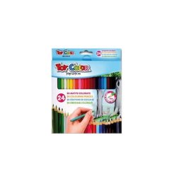 Articole pentru scoala Set 24 Creioane colorate Toy Color