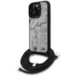 Husa Husa pentru iPhone 16 Pro - Karl Lagerfeld Saffiano MagSafe Crossbody (KLHCP16LPGGRMPCG) - Grey
