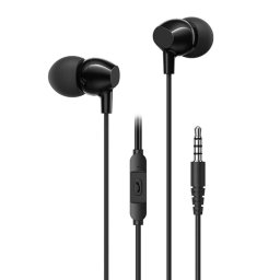 Casti US-SJ594, Jack 3.5 mm, 1.2 m, Negru