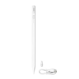 Stylus Pen Stylus pen Smooth Writing III Series pentru iPad, Wired Charging, Active Wireless Version - Moon White