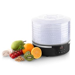 Deshidrator Deshidrator de alimente ETA Secca Plus 8301 90000, 380 W, 8 niveluri, 35-70 °C, afisaj LED, negru