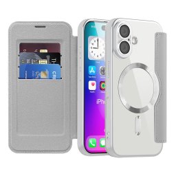 Husa Husa pentru iPhone 17 - Techsuit SmartMag Book Case - Gray