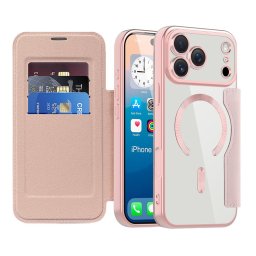 Husa Husa pentru iPhone 17 Pro - Techsuit SmartMag Book Case - Pink